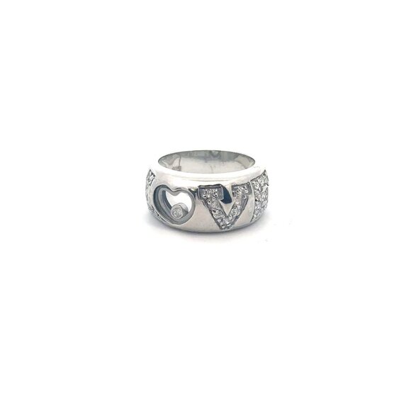 Unbranded Jewelry - 925 Sterling Silver Ring LOVE Heart Cubic Zirconia Size 6